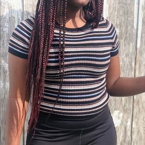 Vintage ribbed striped shirt.